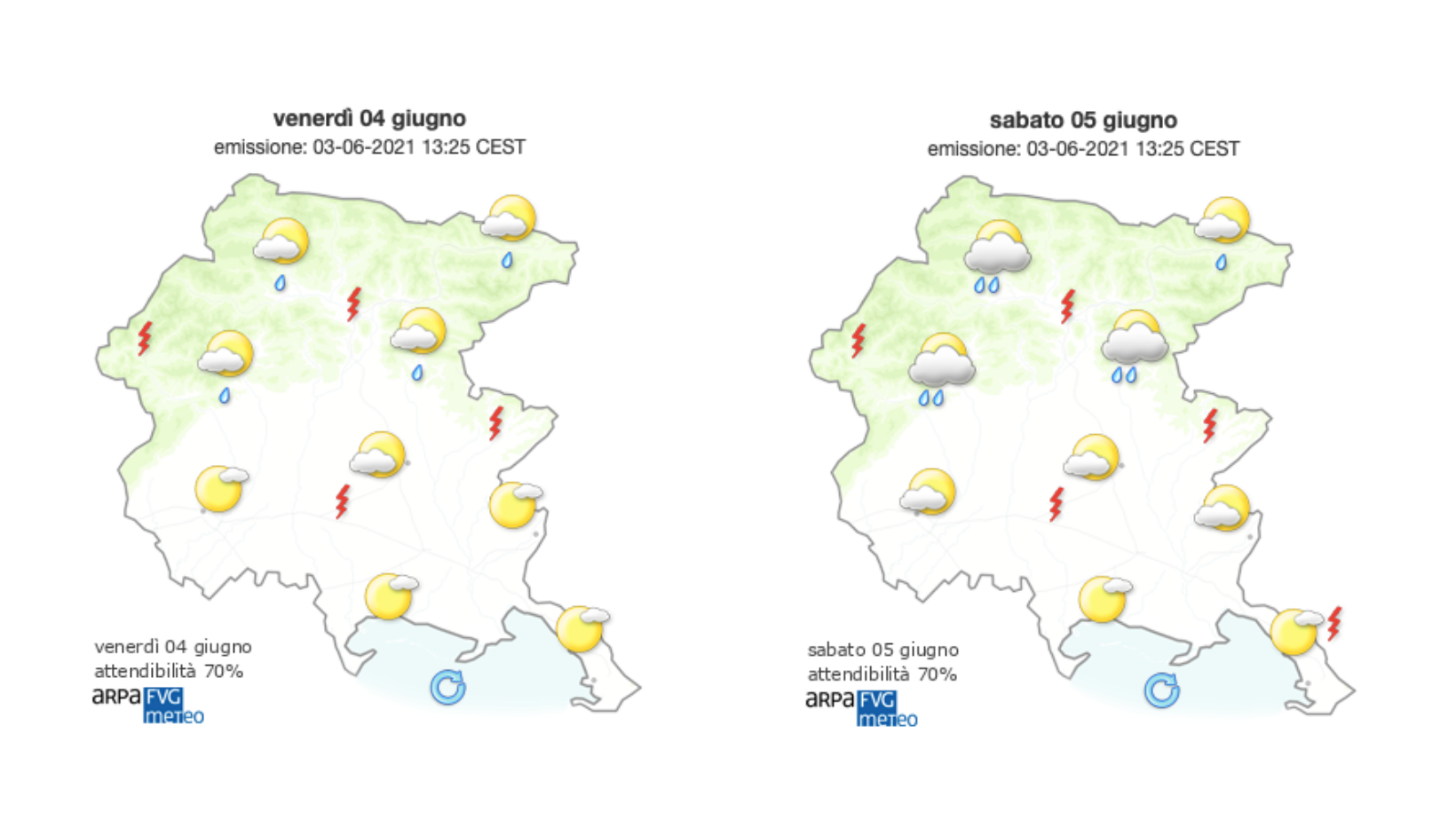 Prosegue la bella stagione sul Goriziano, atteso sole e caldo 